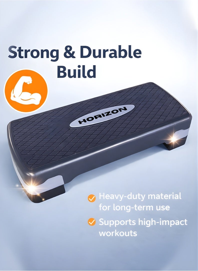 Horizon Adjustable Stepper for Home Exercise, Ultimate Non-Slip Aerobic Stepper Take Your Workout to the Next Level for Exercise, Sturdy & Durable Stepper for Cardio, Strength Training & Weight Loss - Image 4